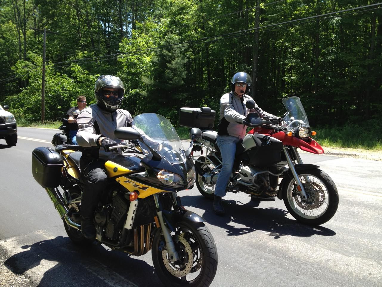Adventure riders are a rare sight at Laconia 2013
