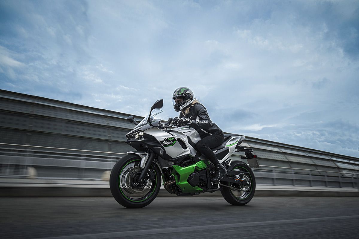Kawasaki is bringing hybrid motorcycles to the masses. Kawasaki photo