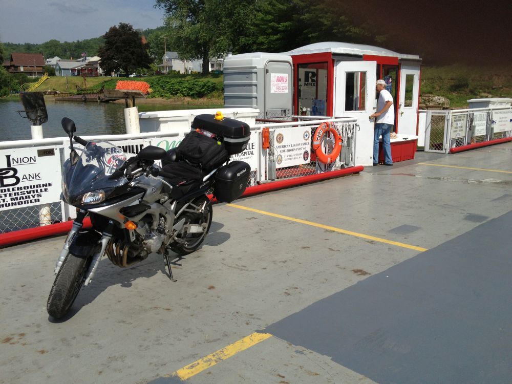 Motorcycle Crossing by Ferry