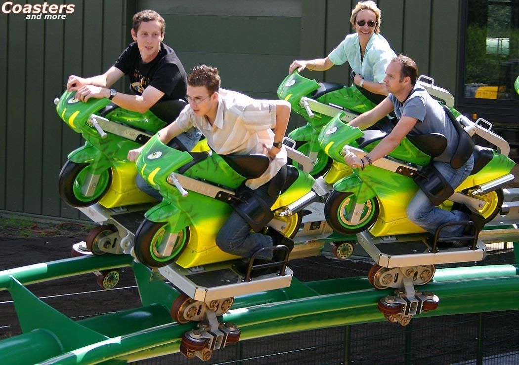 Motorcycle Coaster Booster Bike - fun for the whole family