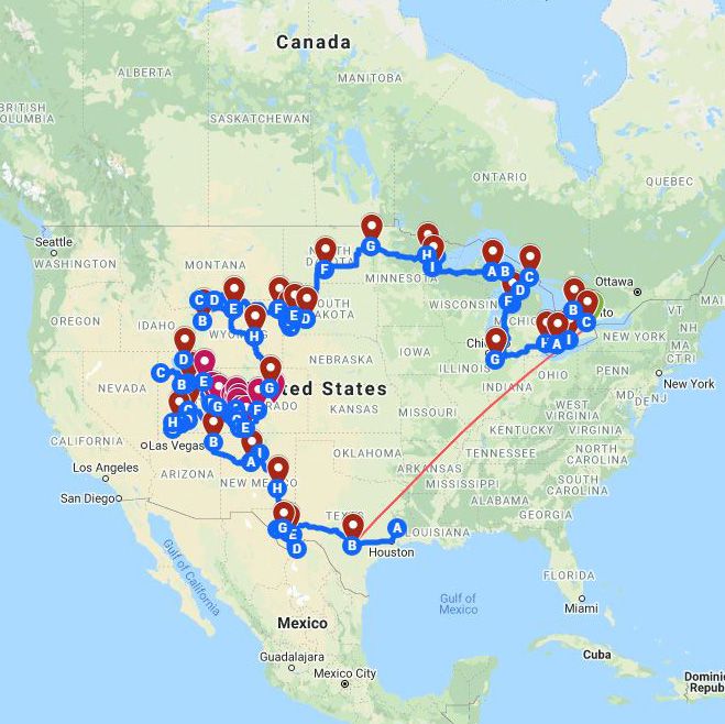 My travels through 13 states from April - early August 2021. See link in paragraph below.