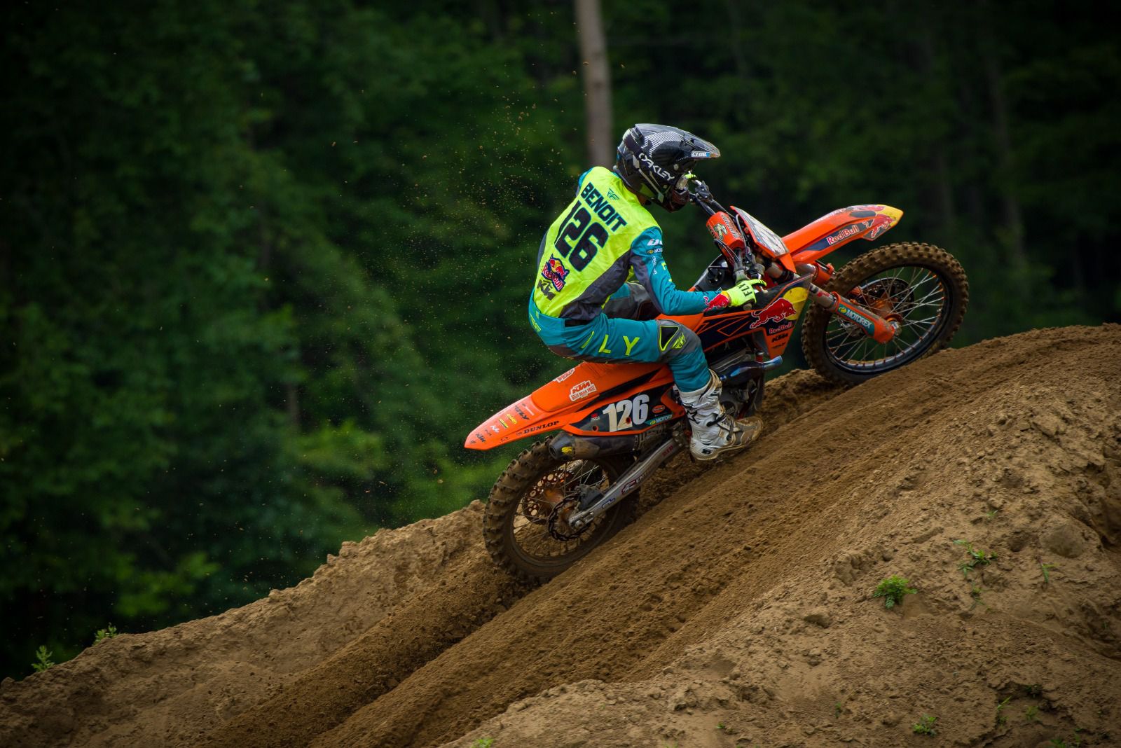 Kaven Benoit was second on the day behind McNabb. James Lissimore/KTM