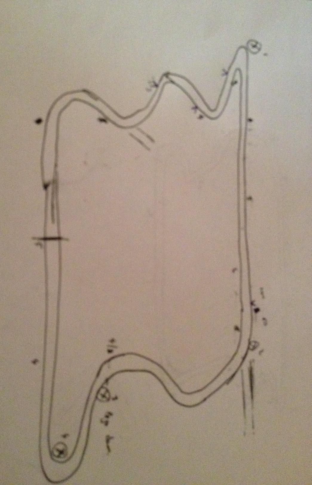 Shannonville race track - hand drawing