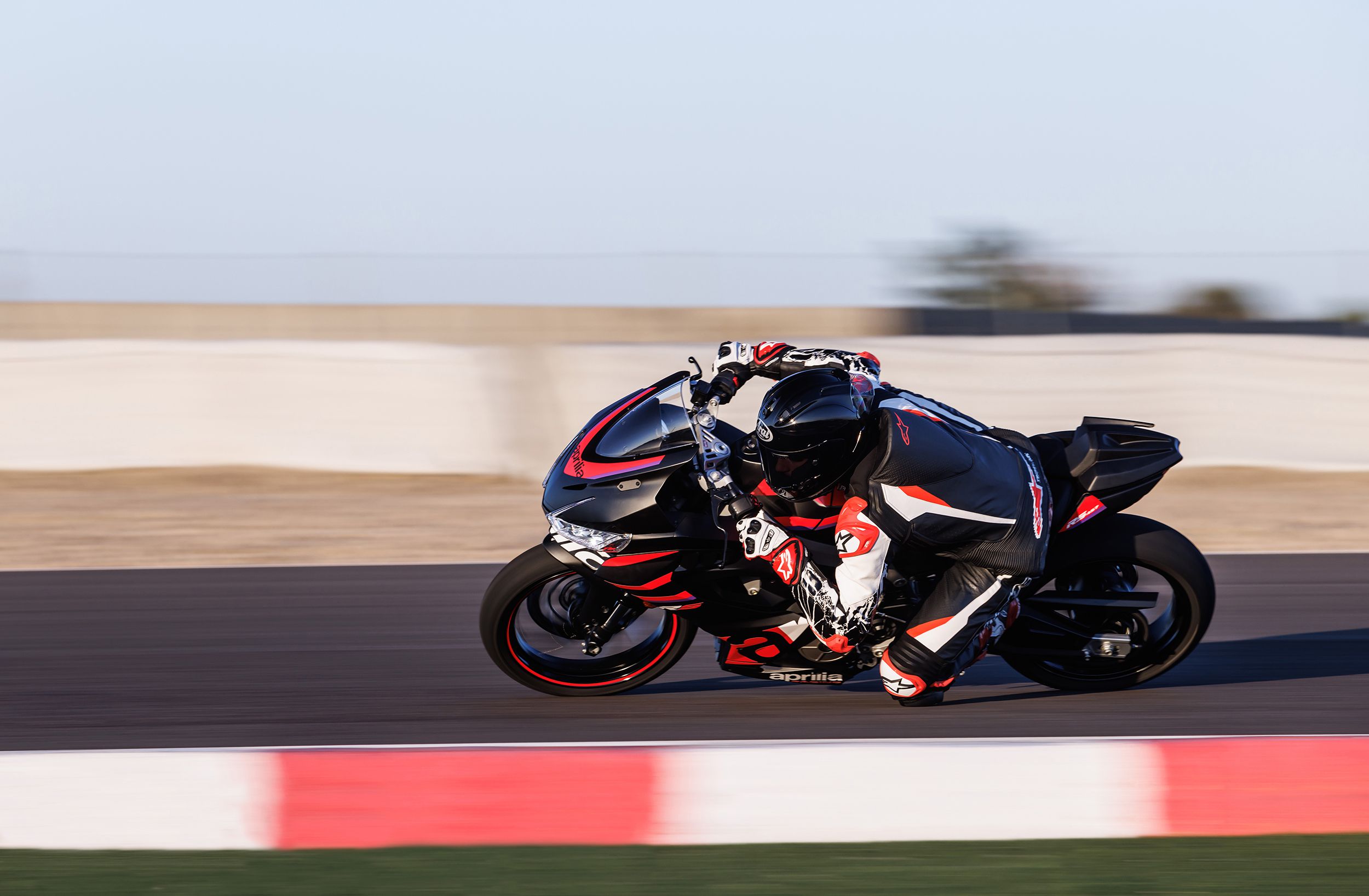 The RS 457 would be at home on the track or city streets. Aprilia photo