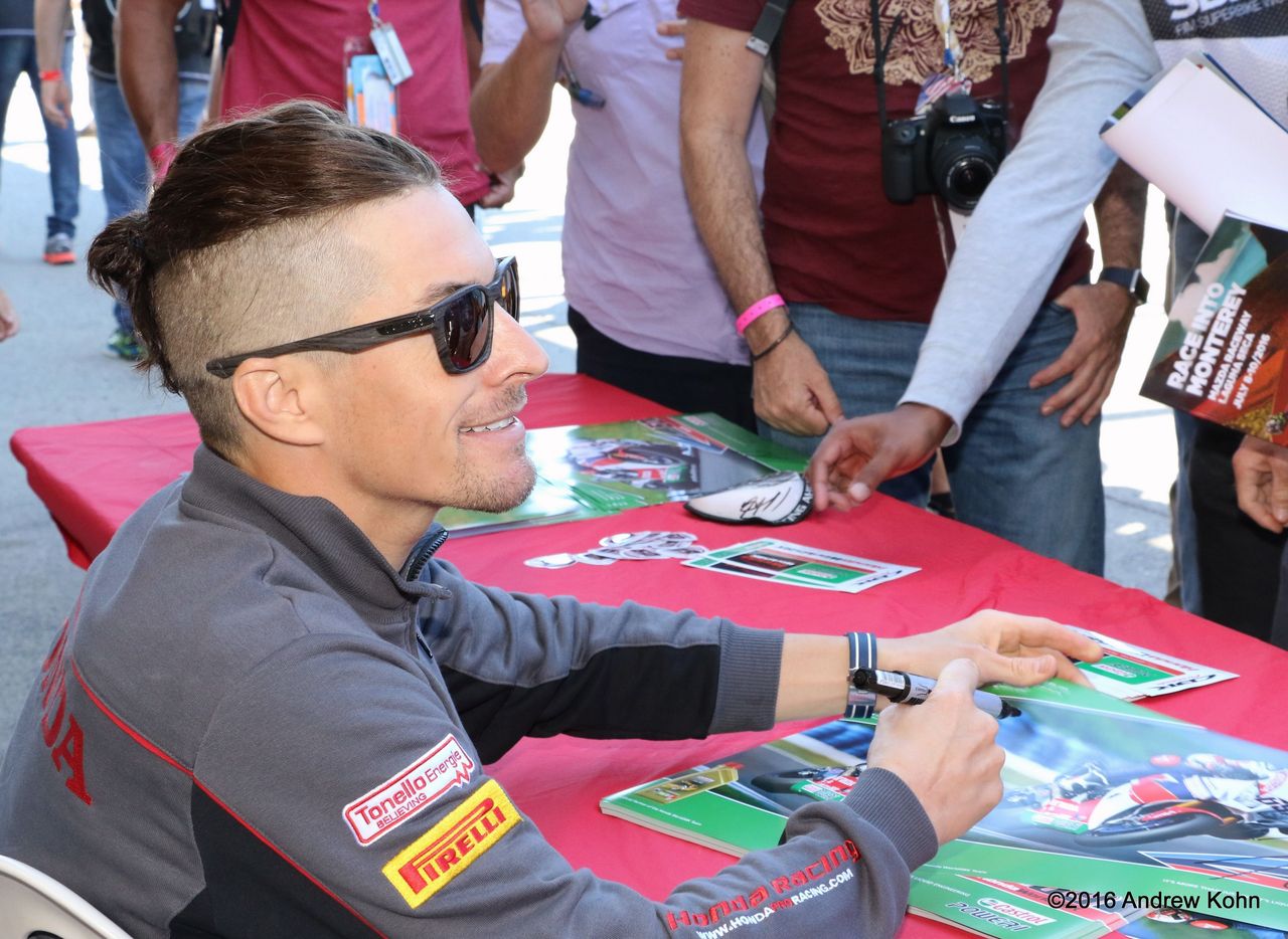 Former MotoGP Champion Nicky Hayden was a huge hit with the US fans!