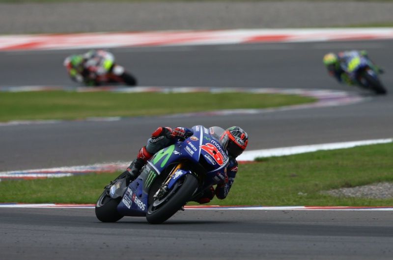 Vinales managed to get out in front without having to fight with Marquez for the top of the podium today
