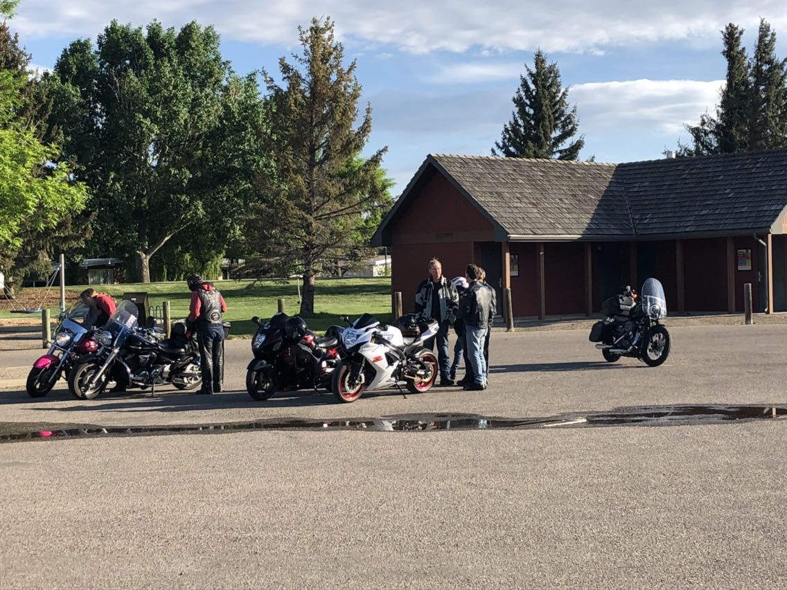 getting ready to depart for the Sync Ride 2018.
