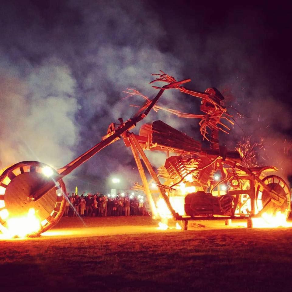 Burning Bike is the two-wheeled version of Burning Man. Facebook