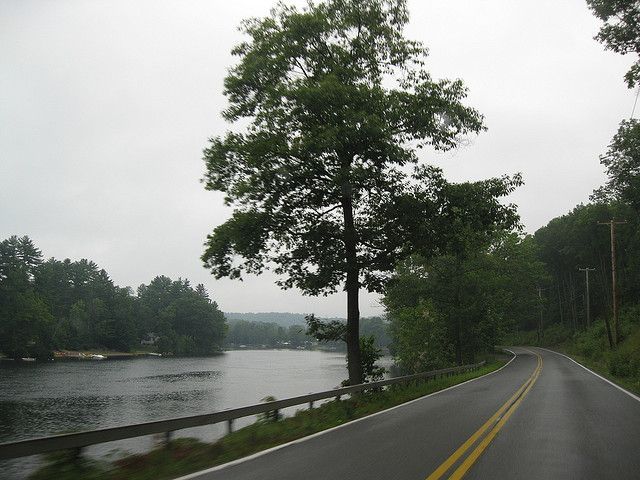 Route 9N along Lake George