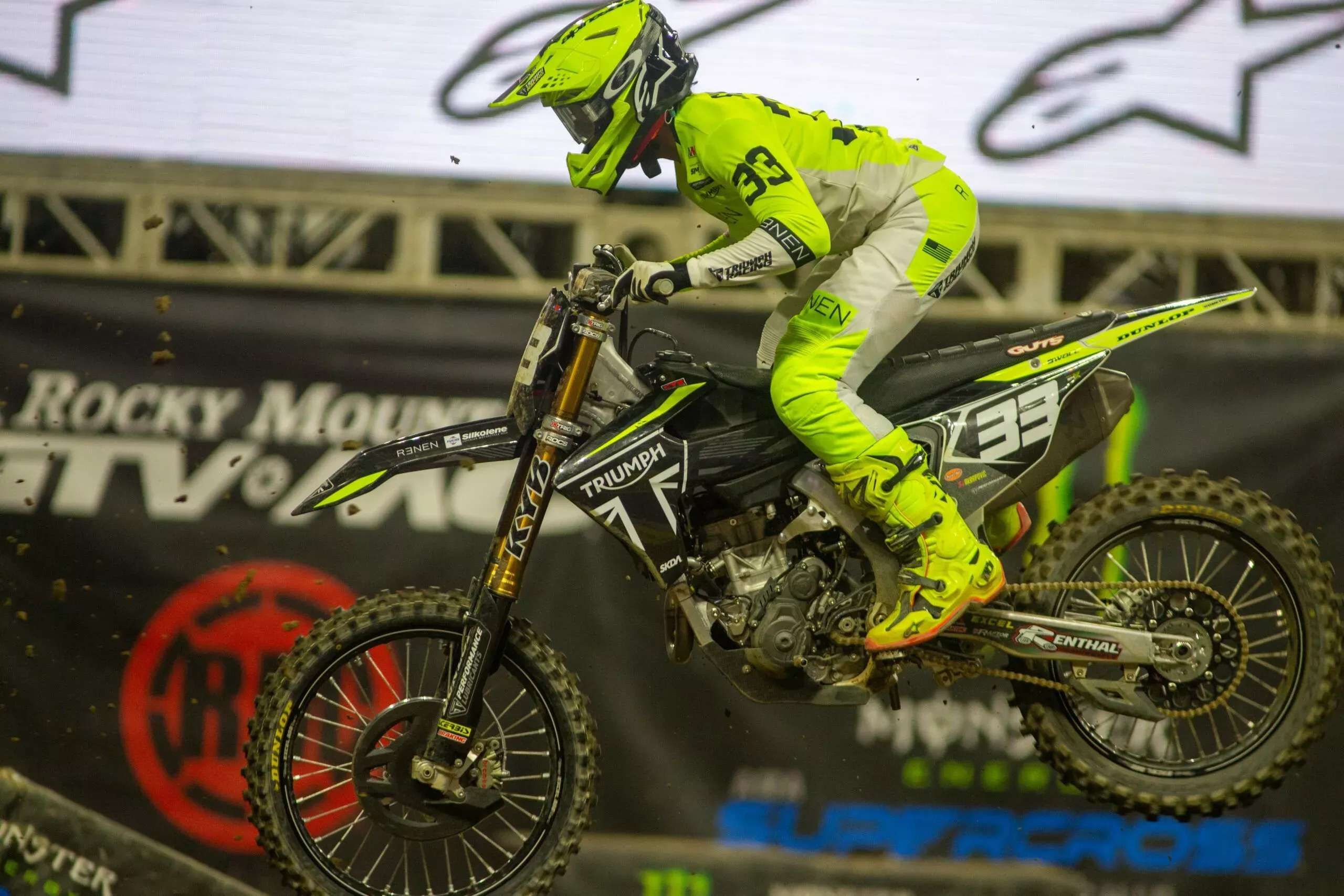 Jalek Swoll rode the new TF250-X to sixth place in Detroit. CycleNews/Brown Dog Wilson