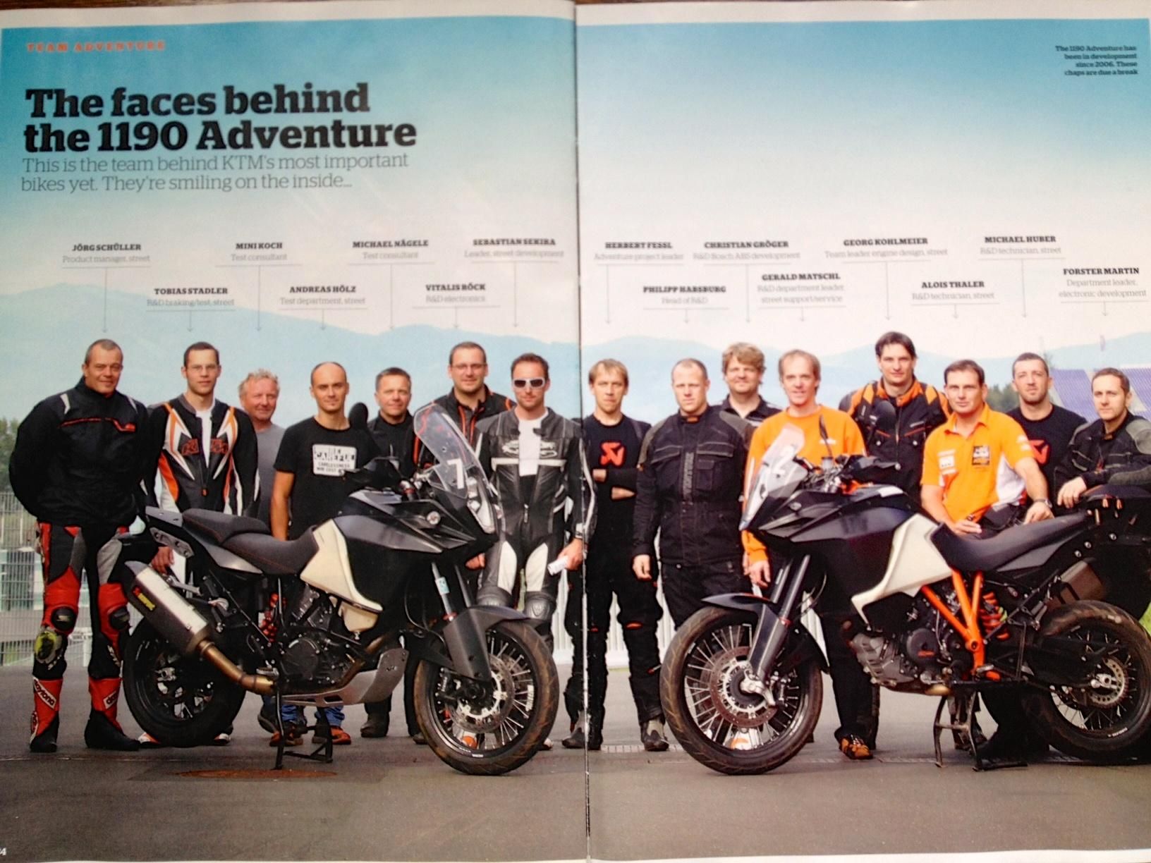 KTM 1190 Adventure - the makers