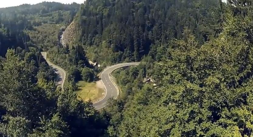 Motorcycle road in Austria