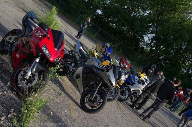 Motorcycle Club members meet