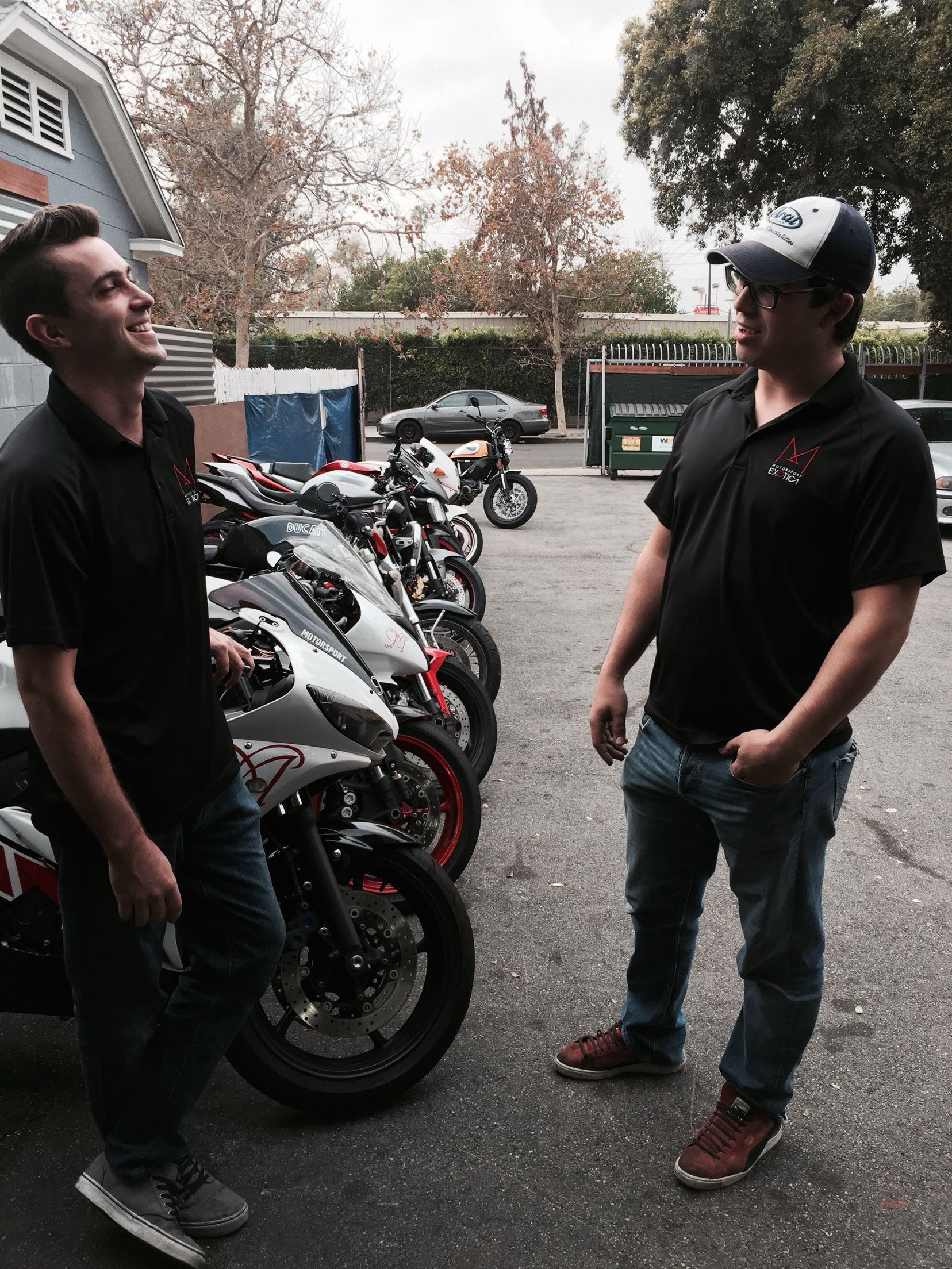 Sean Kelly and Jarred Fixler hanging out on a Saturday at the shop