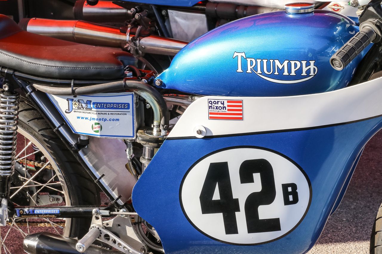 Lovely Triumph Gary Nixon racer
