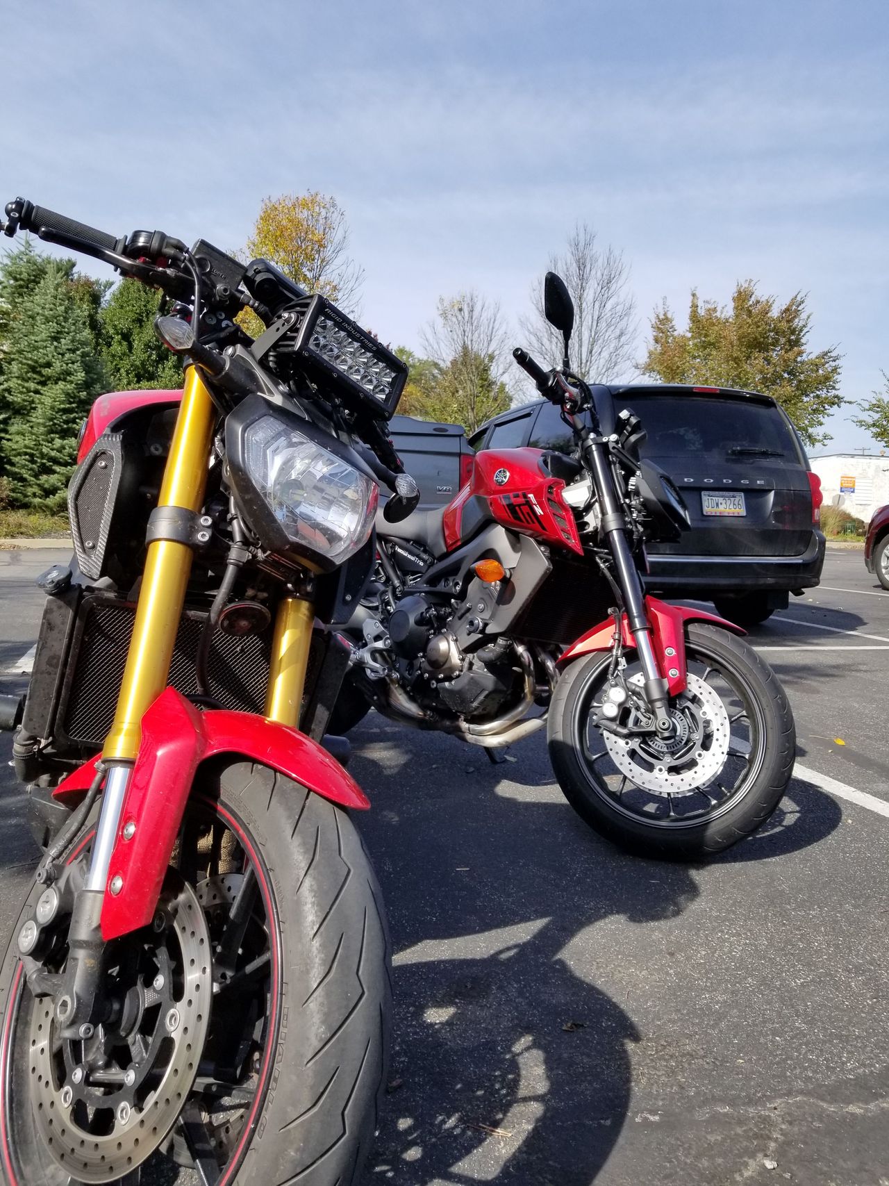 My bike is the one on the right