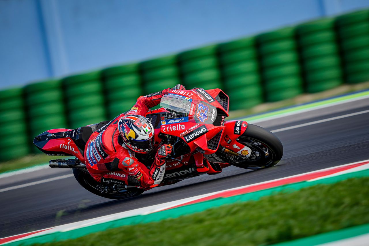 Jack Miller pushed his Desmosedici GP to the limits. Ducati photo