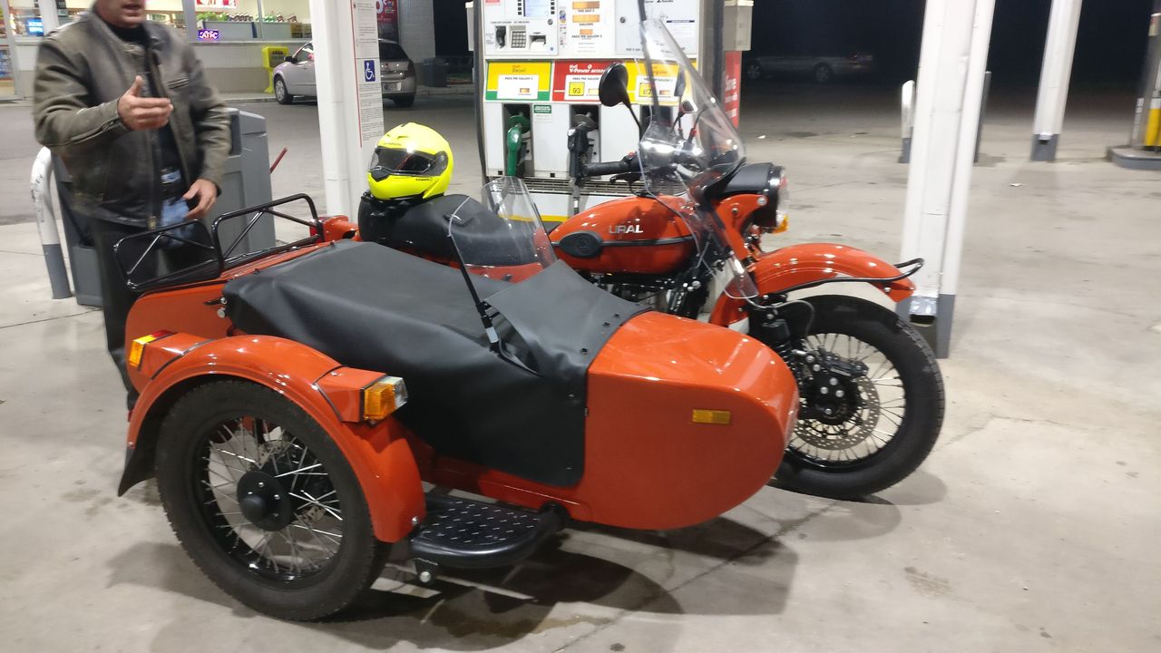This is just a random Ural I saw at a gas station one night