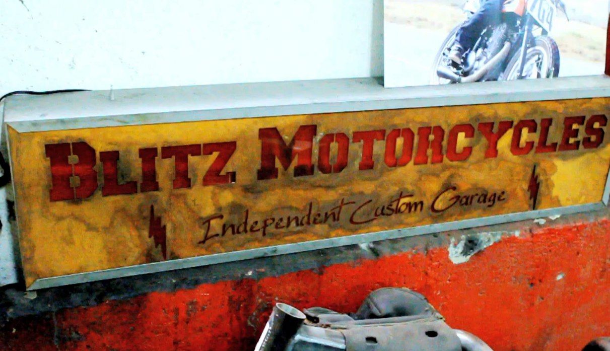 Blitz Motorcycles Sign