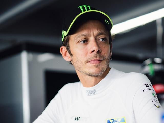 Rossi is a BMW car racer now. BMW photo