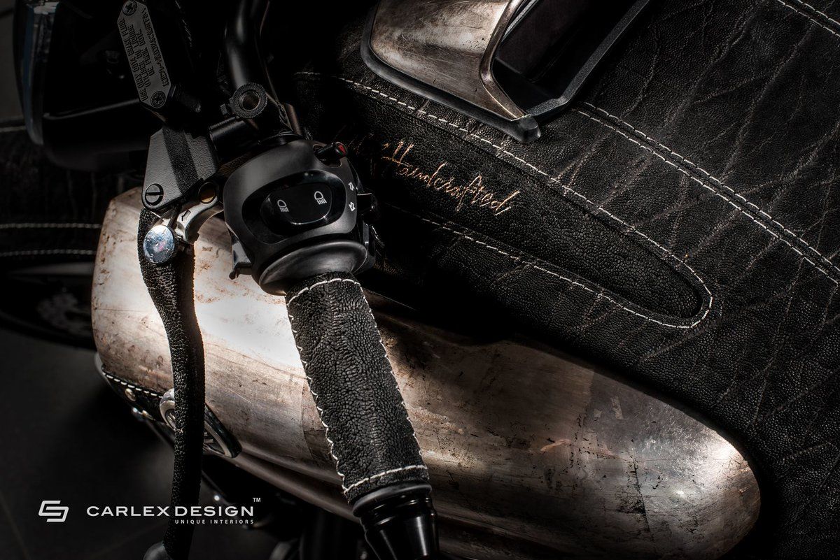 The SteamPunk V-Max is all leather and metal