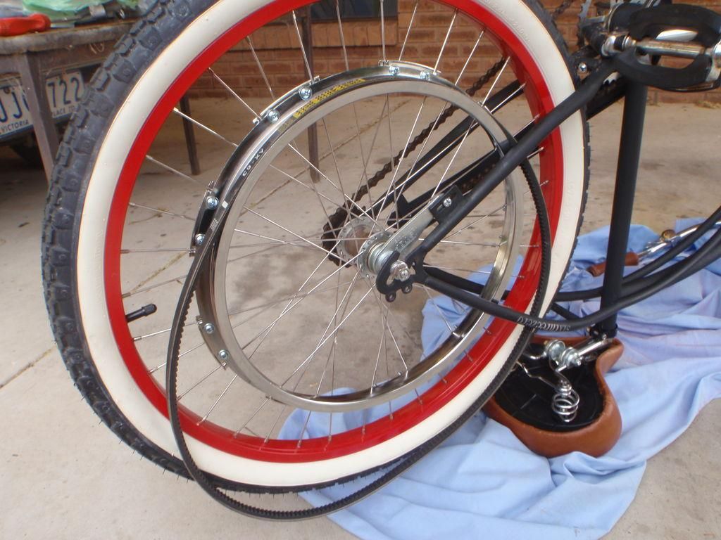 1948 Whizzer Replica Build - Clamping the sheave to the spokes