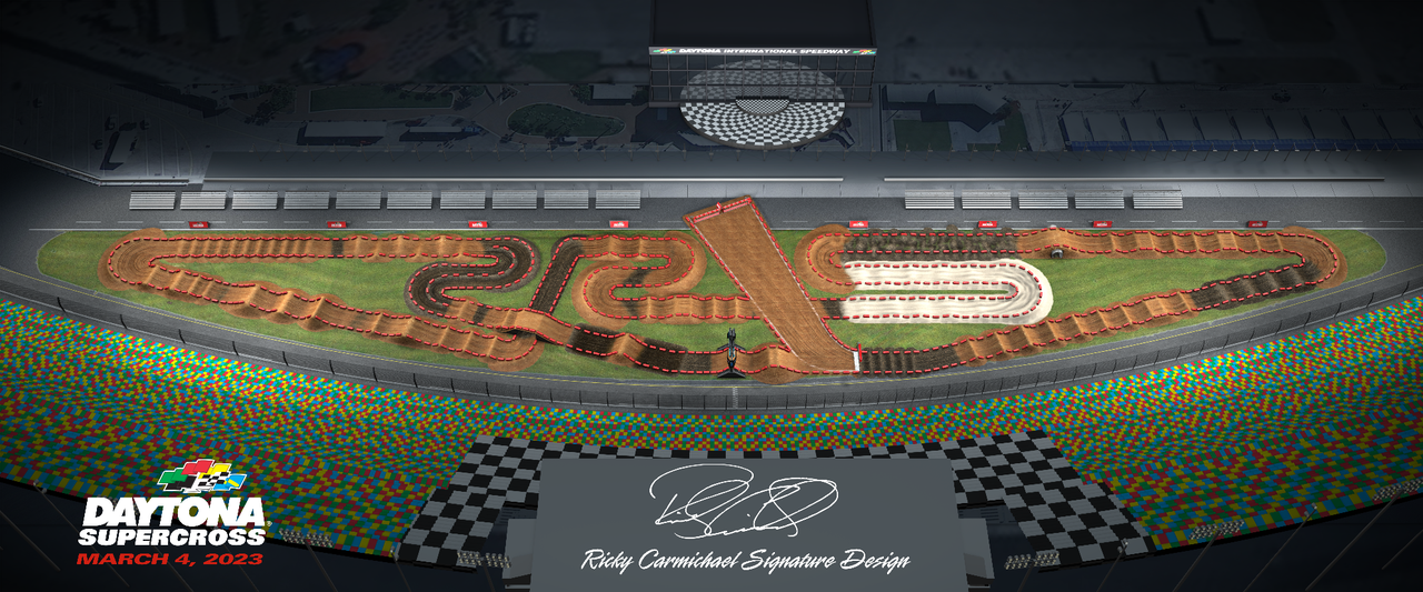 2023 Daytona Supercross track. Daytona Speedway