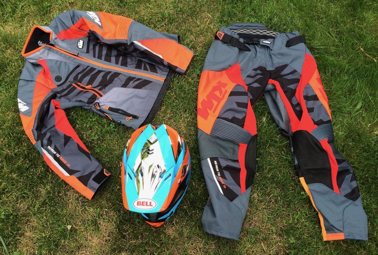 Just like a snake in the grass: KTM Rachet Jacket and Pants Adventure Kit