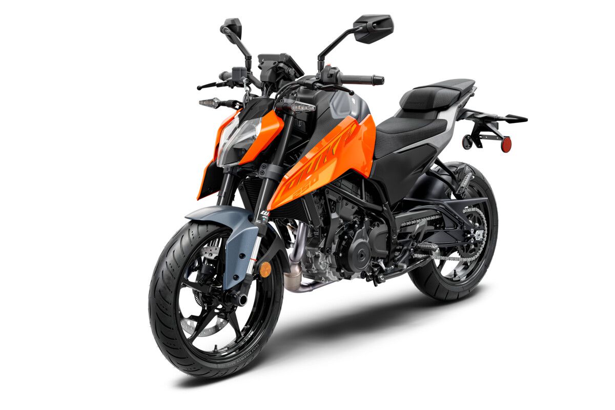 The KTM 250 Duke is a small bike with big features. KTM photo
