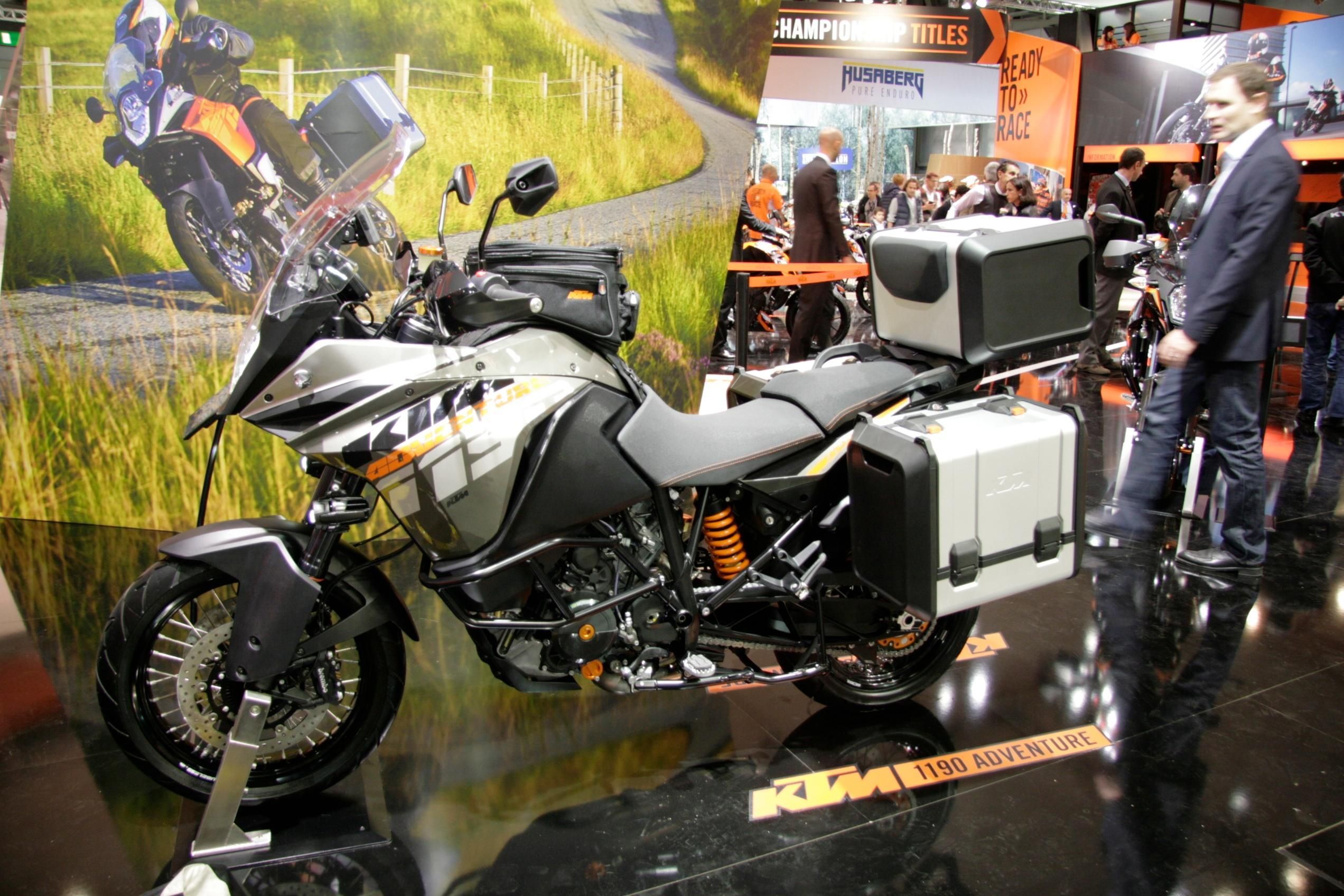 The KTM1190 Advenure looked a little left out at EICMA 2013