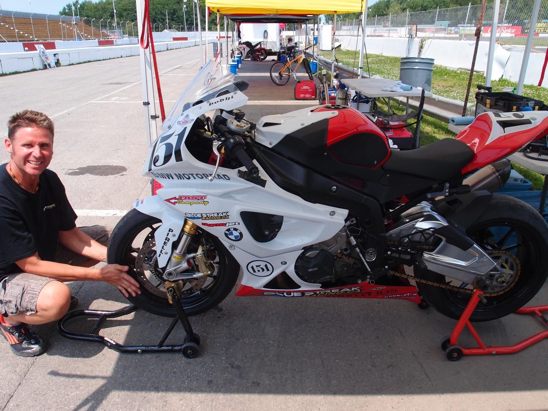 Superbike tech at work in the pits #csbk