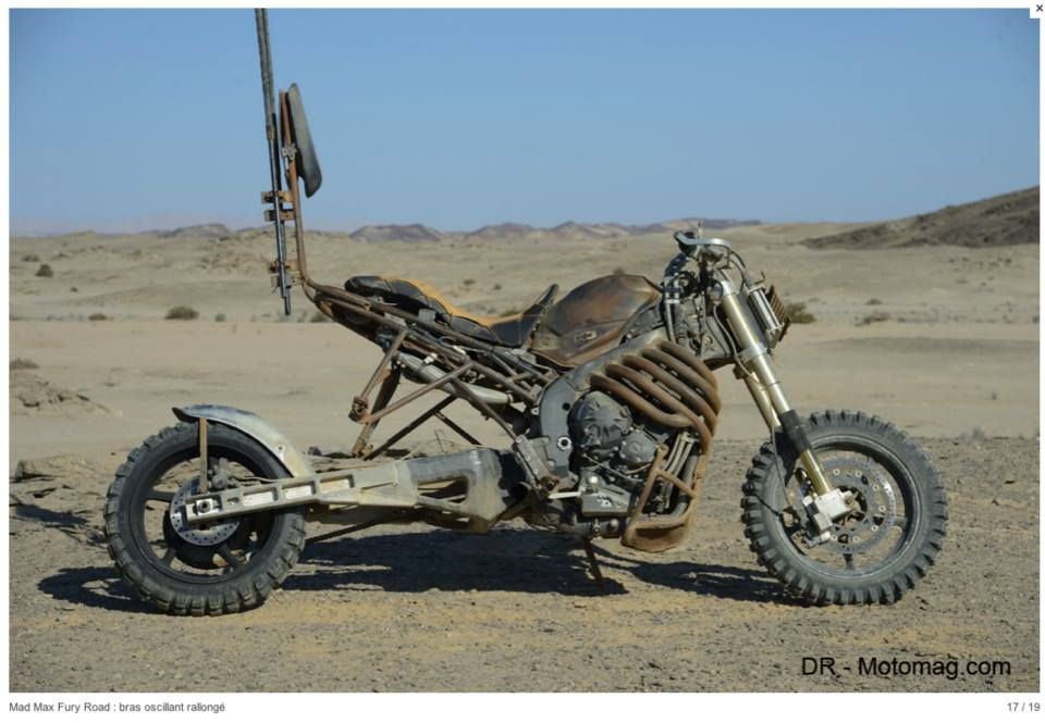 What looks like a Yamaha R1 from Mad Max: Fury Road