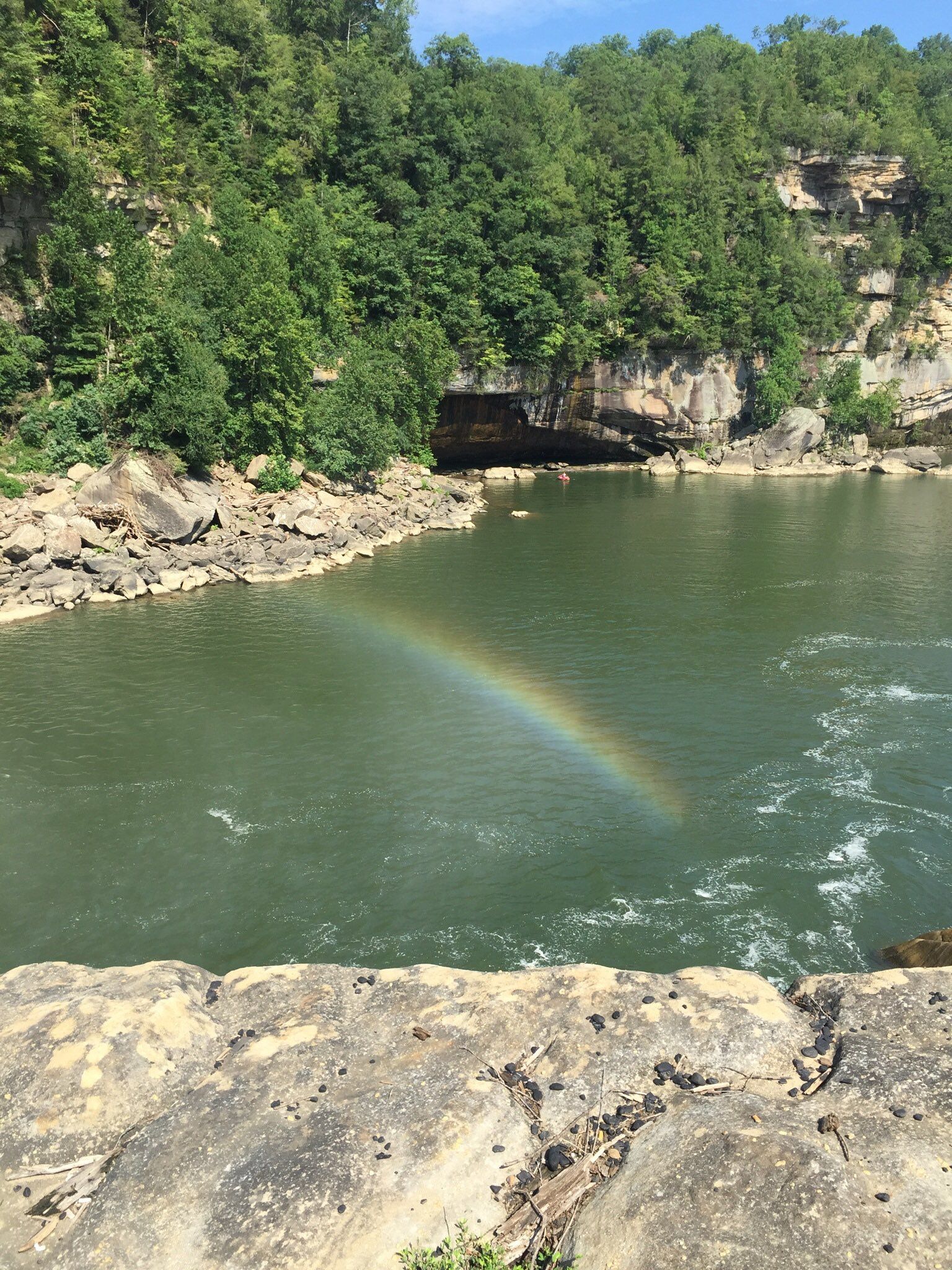 Small rainbow downstream