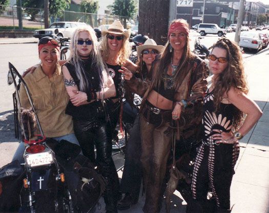 The cast of Discovery Channel's "Motorcycle Women."