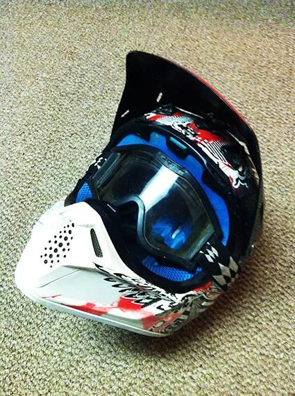 FOX V3 Goggle Placement