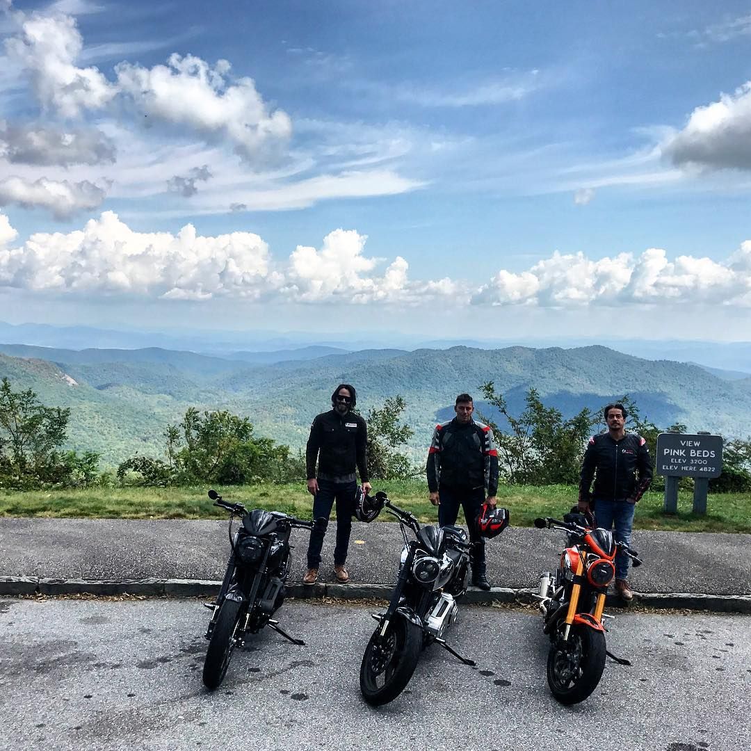 ARCH Motorcycle guys on the Blue Ridge Parkway, it's a slow but beautiful road