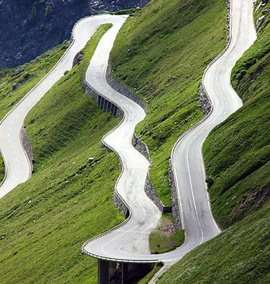 Furka Pass switch backs for only the most experienced riders