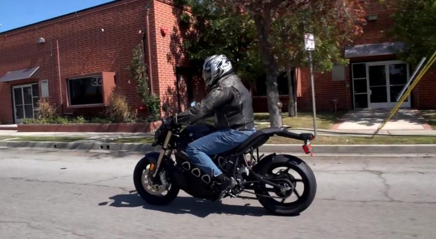 Jay Leno test rides a Brammo Empulse