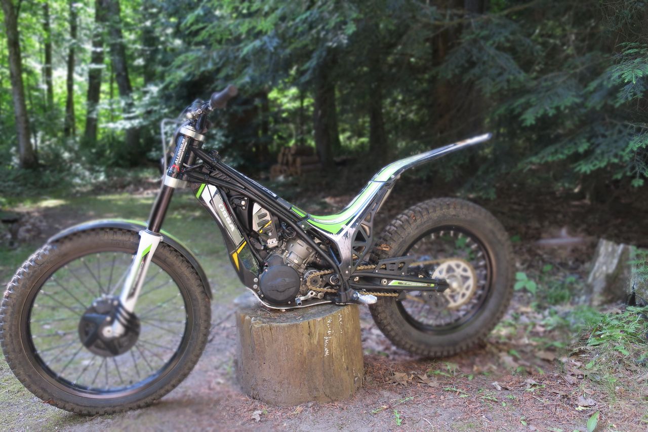 The Ossa 250 fuel injected two-stroke Trials bike