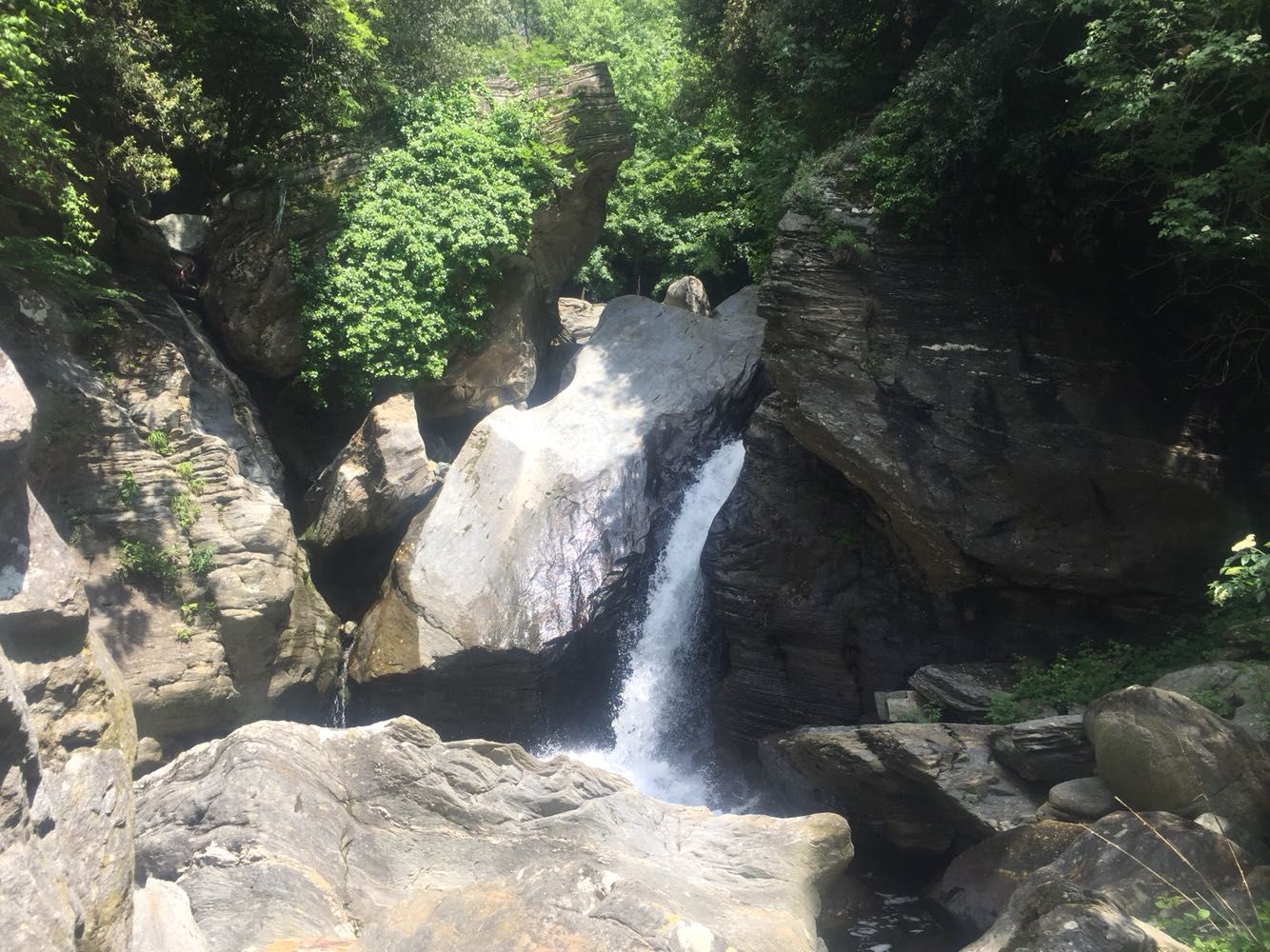 Waterfall in stella, near sassello