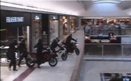 Axe wielding bikers storm shopping centre-Telegraph2