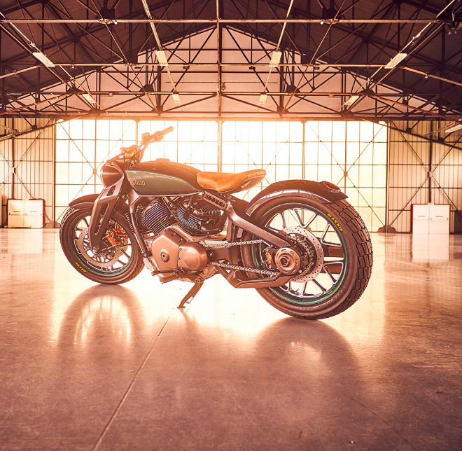 The KX Concept features a single-sided swing-arm