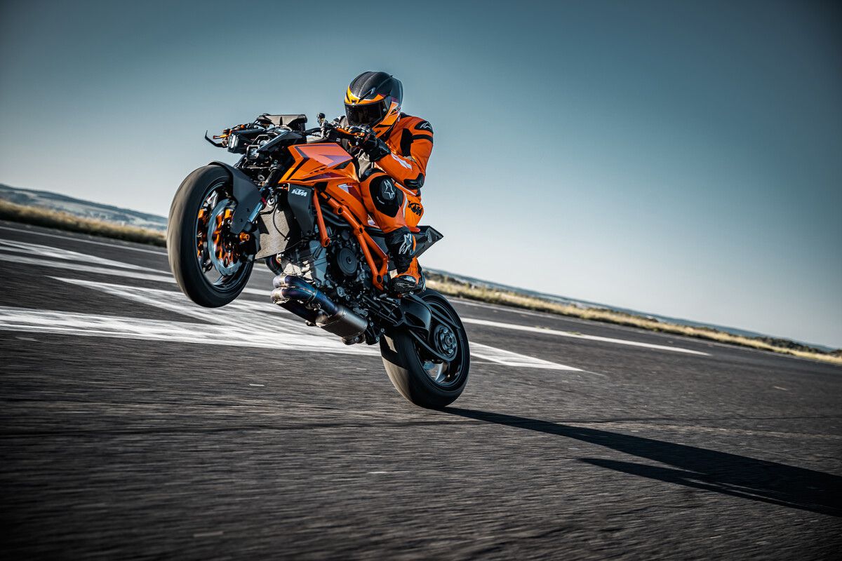 The KTM 1390 Super Duke R Evo is the flagship of the lineup. KTM photo