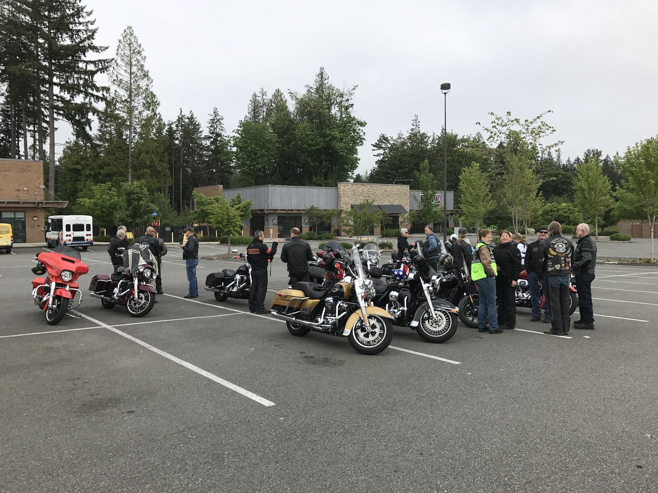 Group gathered before the ride