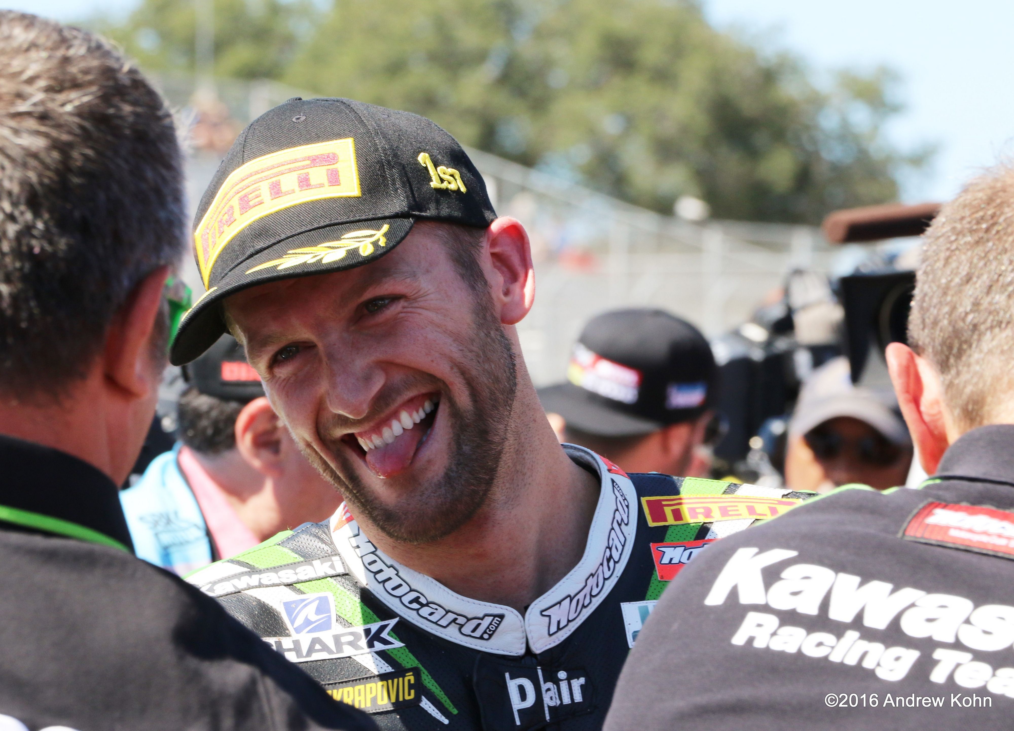 Tom Sykes was pretty pleased after his victory