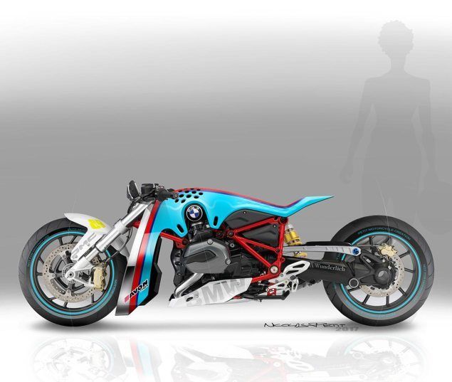Petit's BMW Drag-Racer Concept demonstrates the French designers Futuristic Style