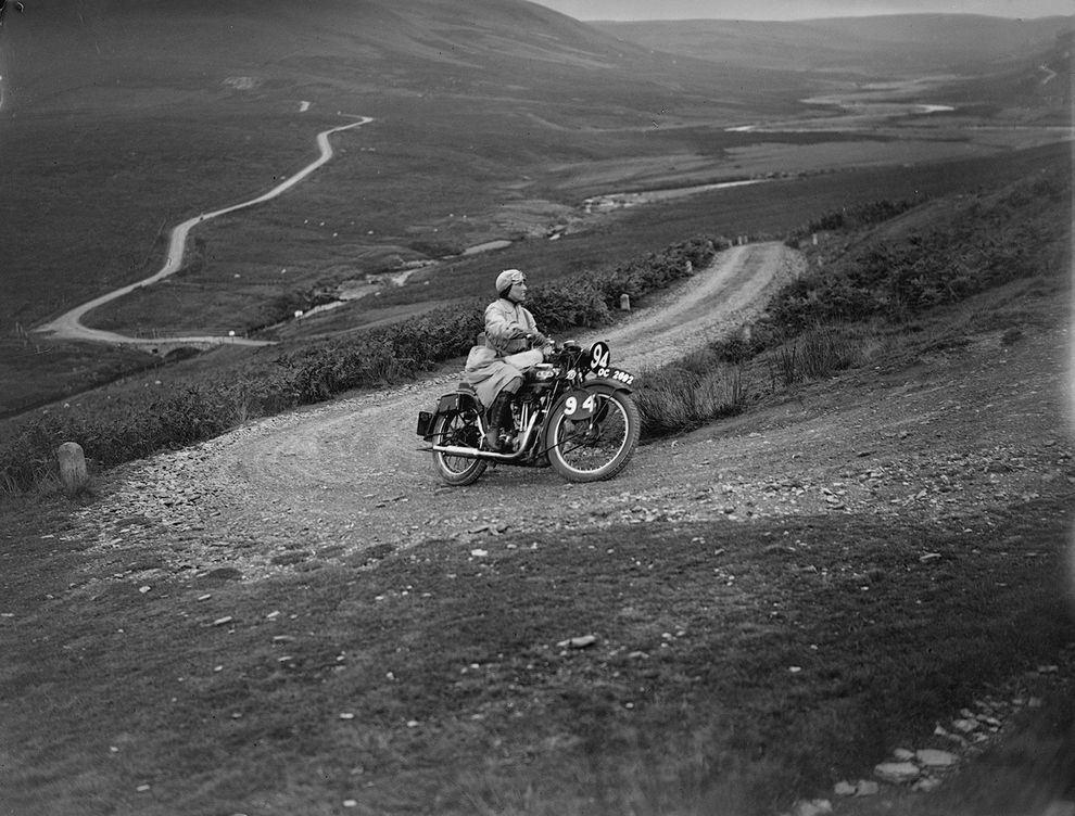 Riding the Six Days Motorcycle Trial, 1933