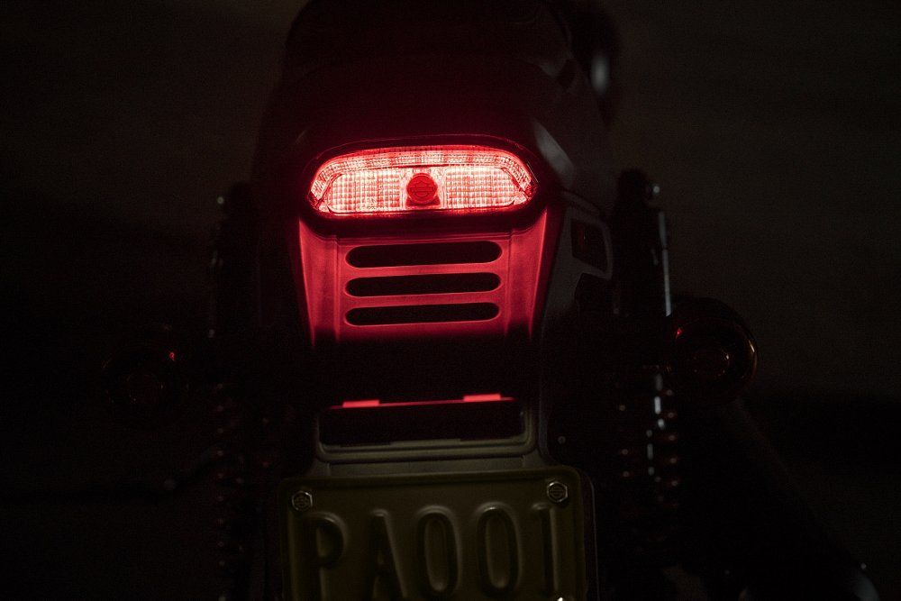 Harley has finally gotten on the LED train with the Street Rod's tail-light