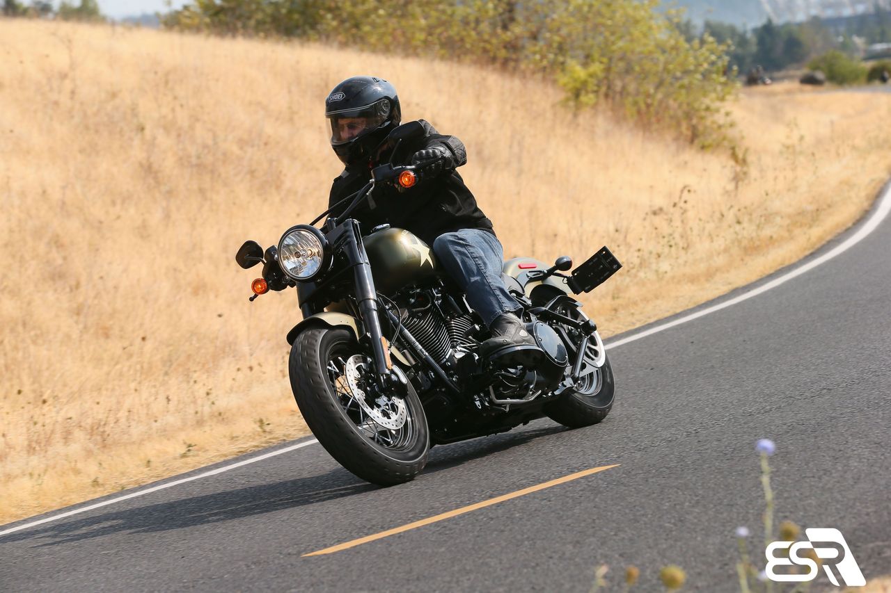 The 2016 Softail Slim S gets an upgrade to Harley’s 110 cubic inch Twin Cam V-twin with 109 pound-feet of torque