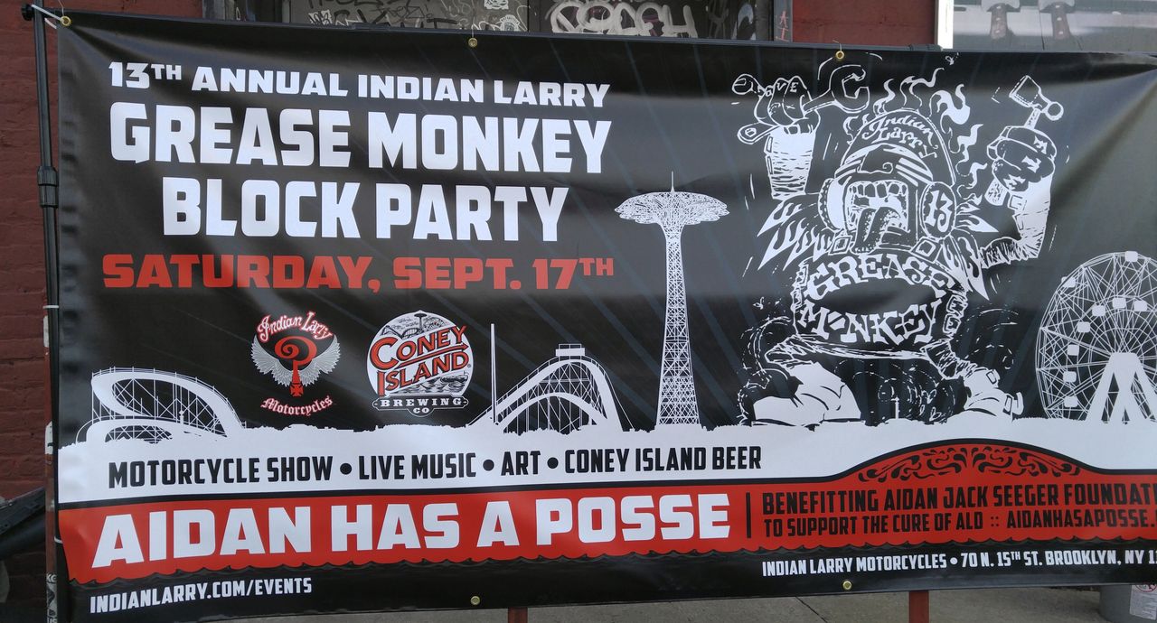 Indian Larry had a block party across the street